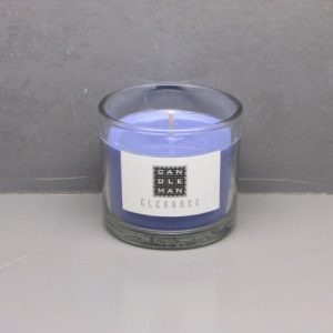 D.7x6.3cm Filling glass candle with 3%fragrance(wax:100G, glass:139G)