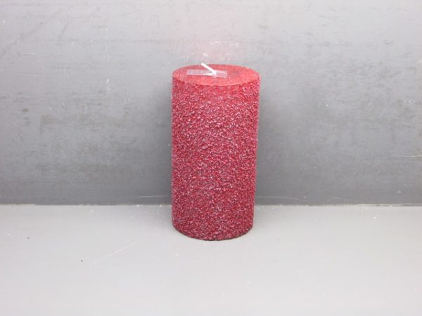 7x13cm rustic pillar candle+granule +metallic lacquer  + glitters - Image 4