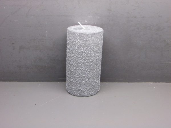 7x13cm rustic pillar candle+granule +metallic lacquer  + glitters - Image 3