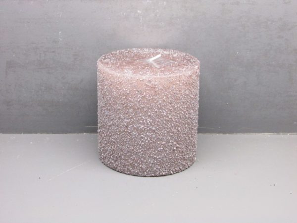 10x10cm rustic pillar candle+granule +metallic lacquer  + glitters - Image 6