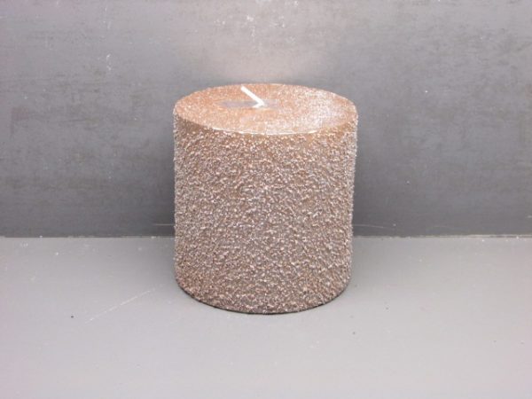 10x10cm rustic pillar candle+granule +metallic lacquer  + glitters - Image 5