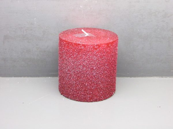 10x10cm rustic pillar candle+granule +metallic lacquer  + glitters - Image 7