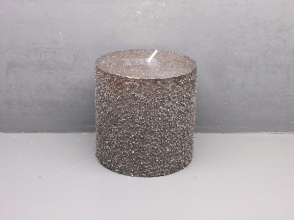 10x10cm rustic pillar candle+granule +metallic lacquer  + glitters - Image 3