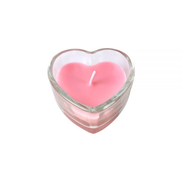 7.2x7.3cm Heart shape filling glass candles with fragrance - Image 2