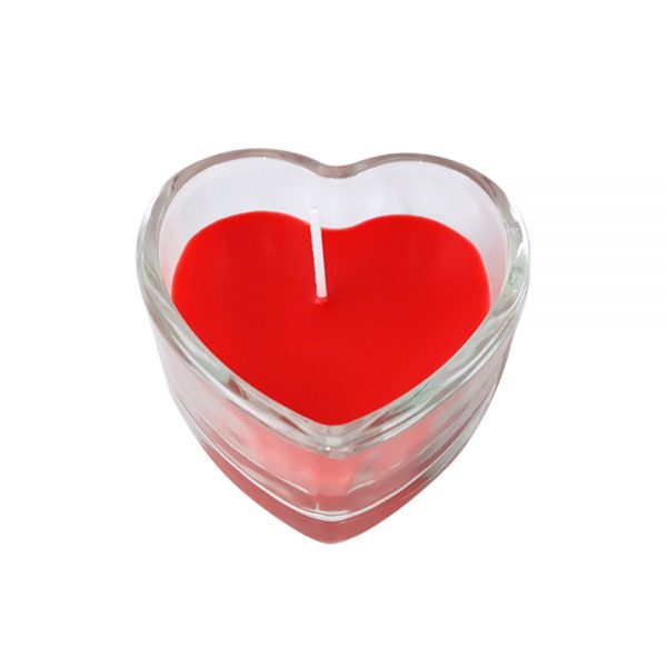 7.2x7.3cm Heart shape filling glass candles with fragrance - Image 3