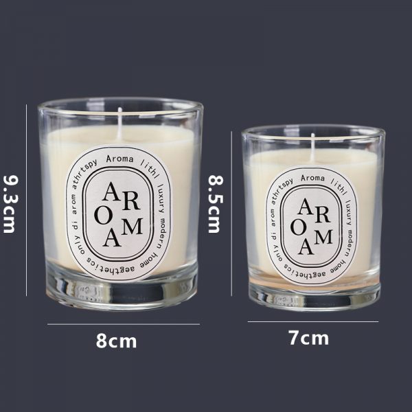 7x8.5cm+8x9.3cm Filling glass candles with fragrance